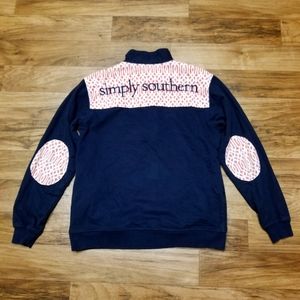 Simply Southern 1/4 zip sweatshirt Sz/S